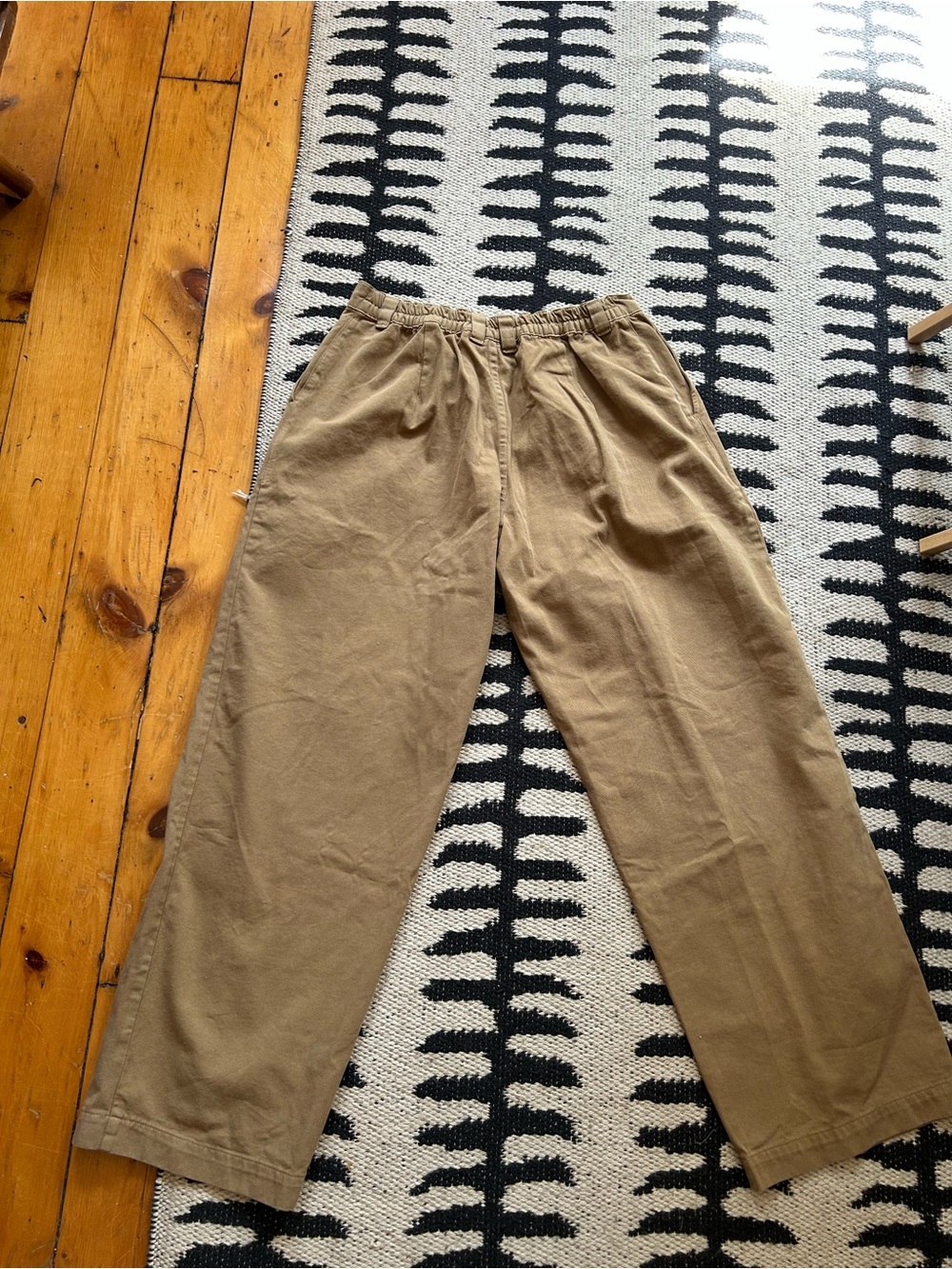Big Bud Press Baggy Mid-Rise Trousers Desert Brown